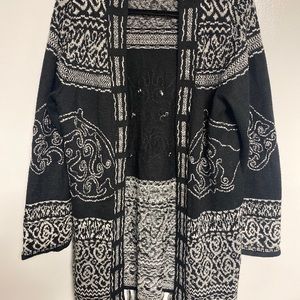 Women’s Chico’s Size 3 Long Open Front Sweater